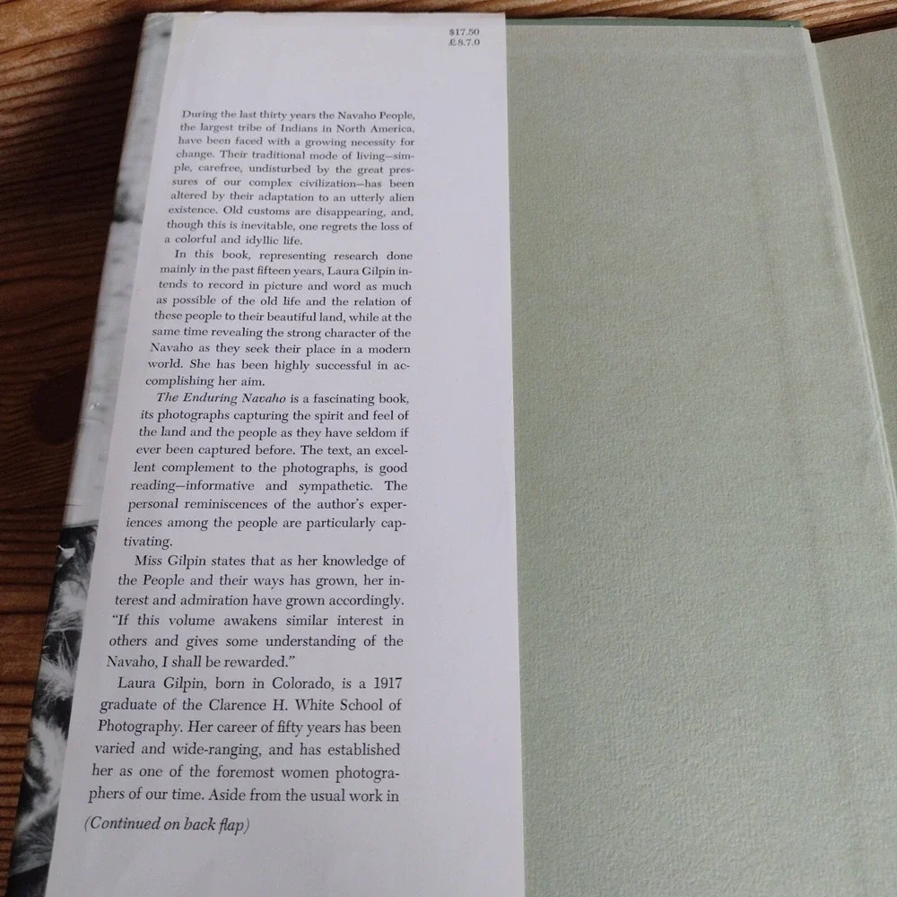 The Enduring Navaho Laura Gilpin 1968 HC Photo Book Native American Navajo